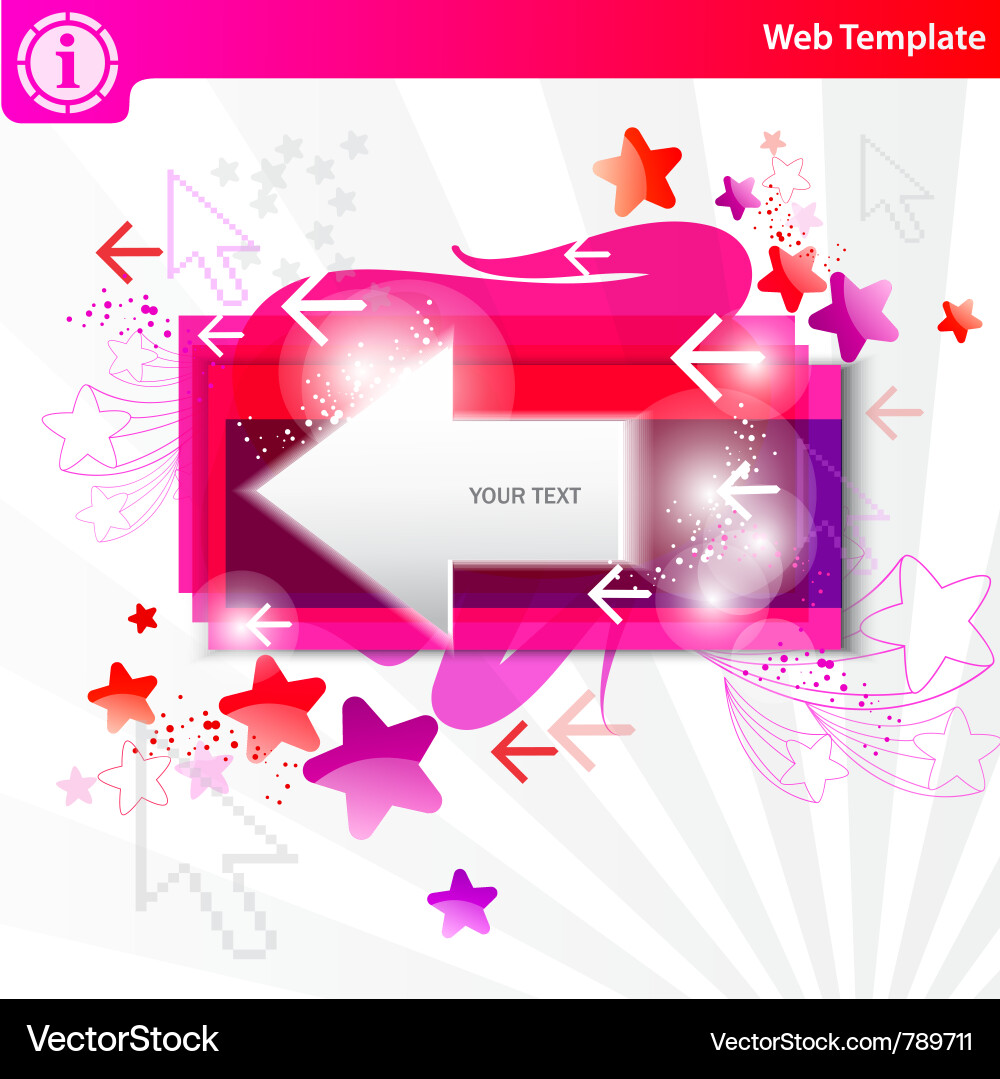 Stylish colorful arrows background Vector Image