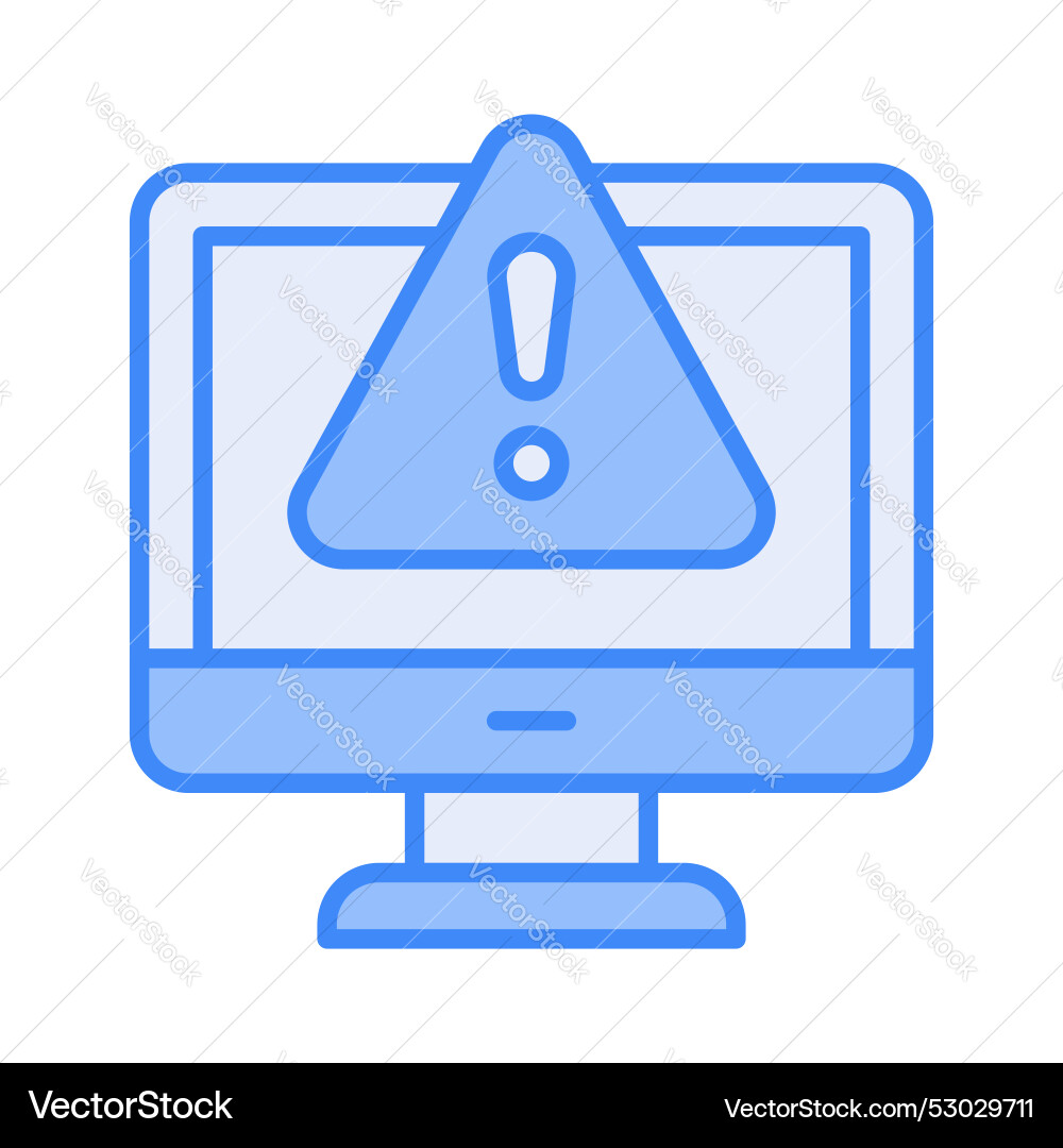 System error warning for webpage banner vector image