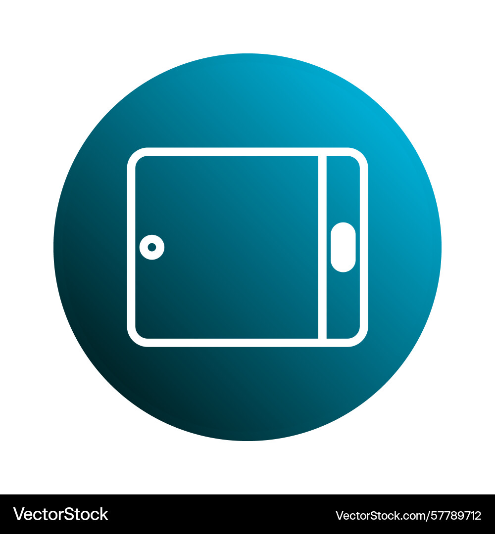 A minimal line art of smart home device Vector Image
