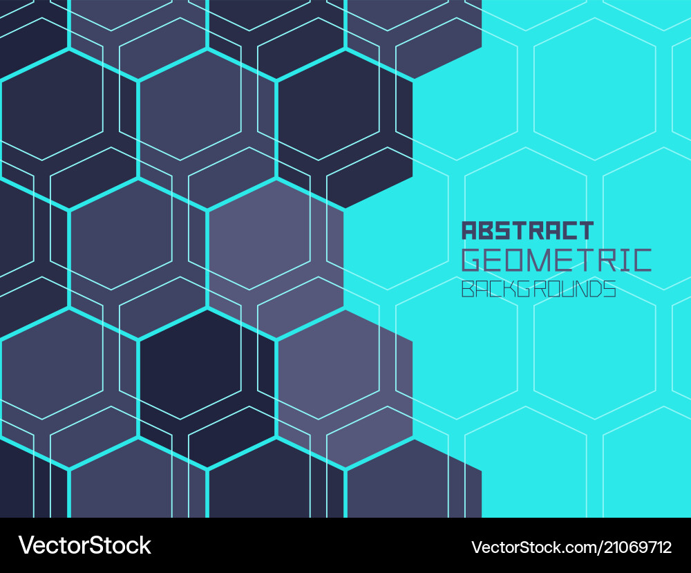 Abstract Hexagon Pattern Background vector image