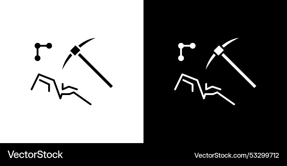 Data mining icon outline sign symbol set Data mining icon outline sign symbol set vector image