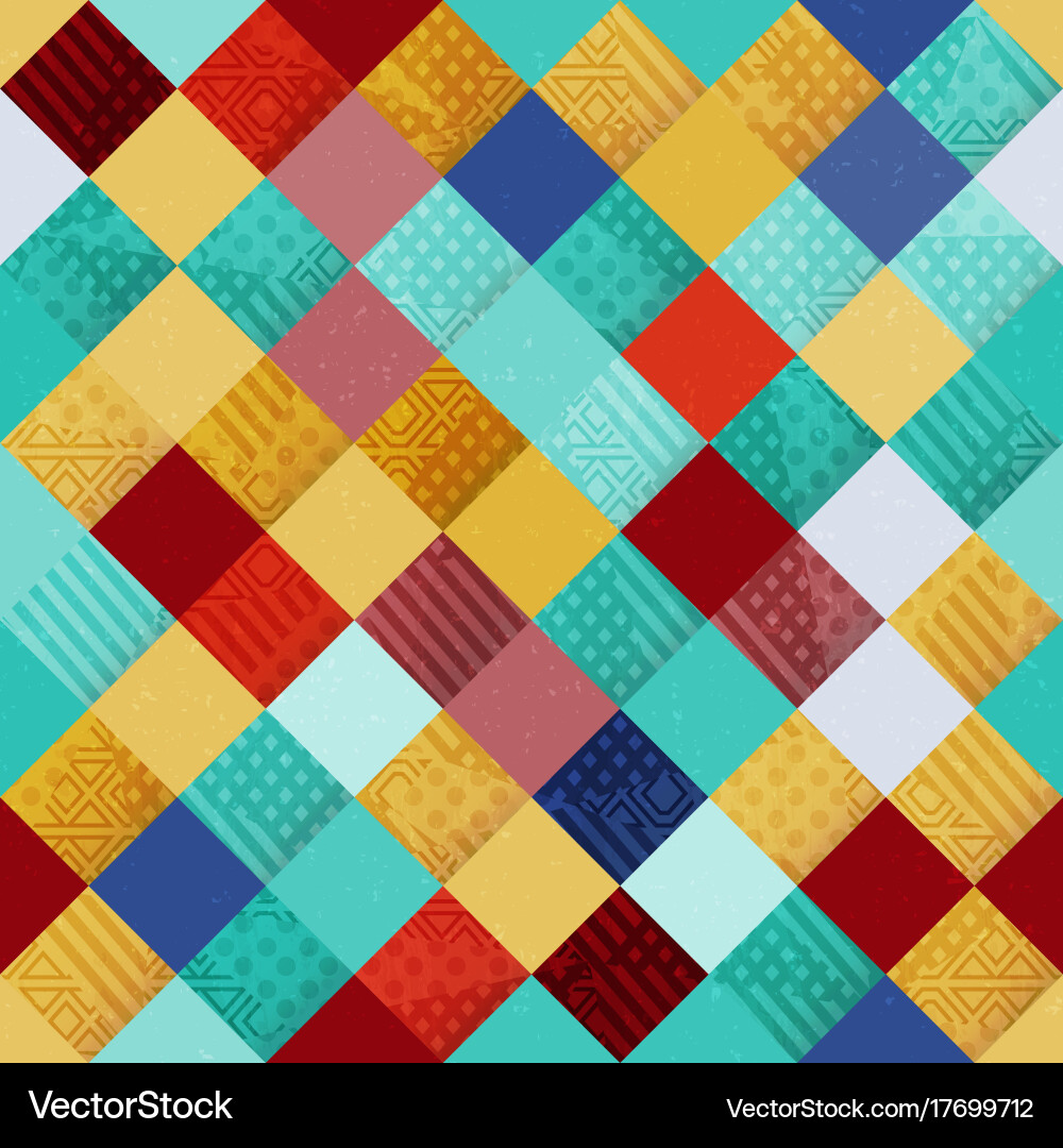 Geometric Square Pattern Vector Image