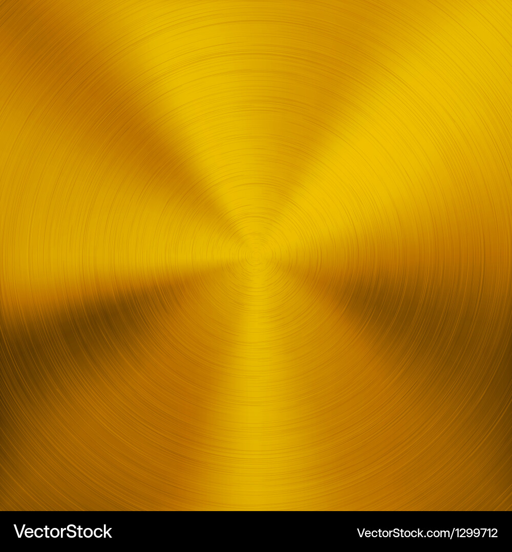 Gold metal background with circular texture