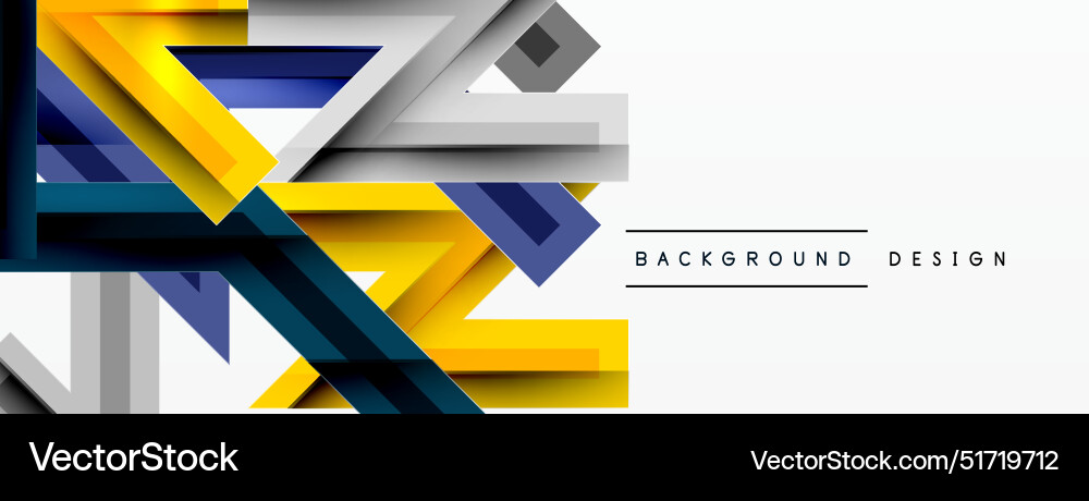 Line zig zag dynamic geometric abstract background Vector Image
