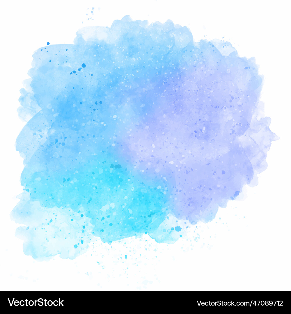 Watercolor hand painted splatter design Vector Image