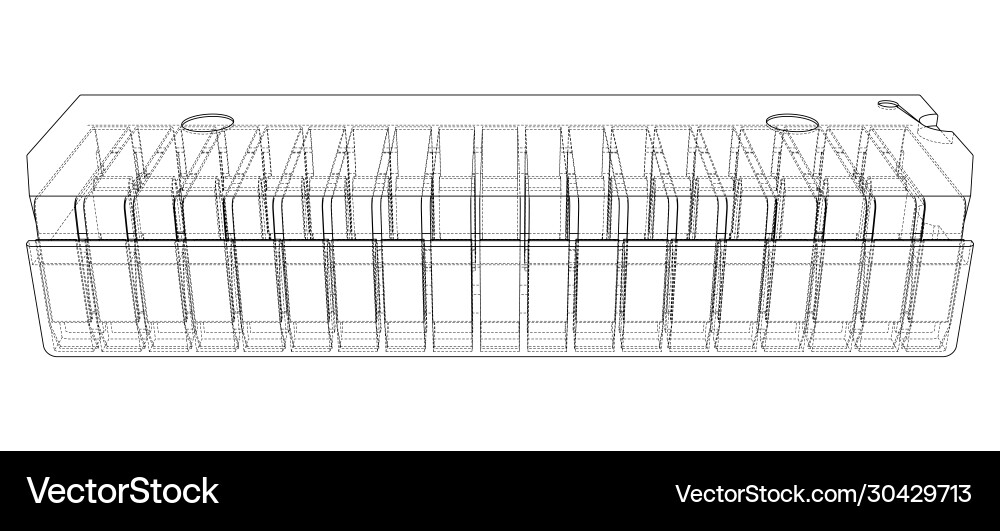 3d microchip rendering Vector Image