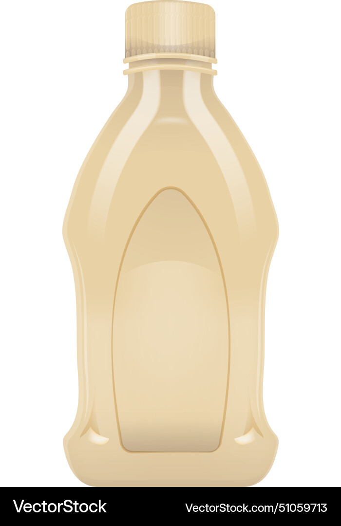 An empty condiment bottle Vector Image