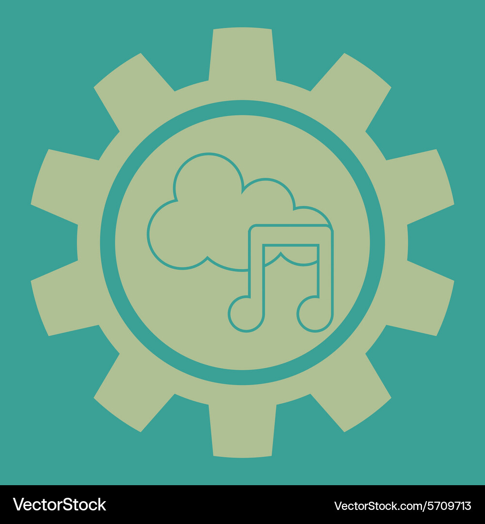 Cloud computing design Vector Image