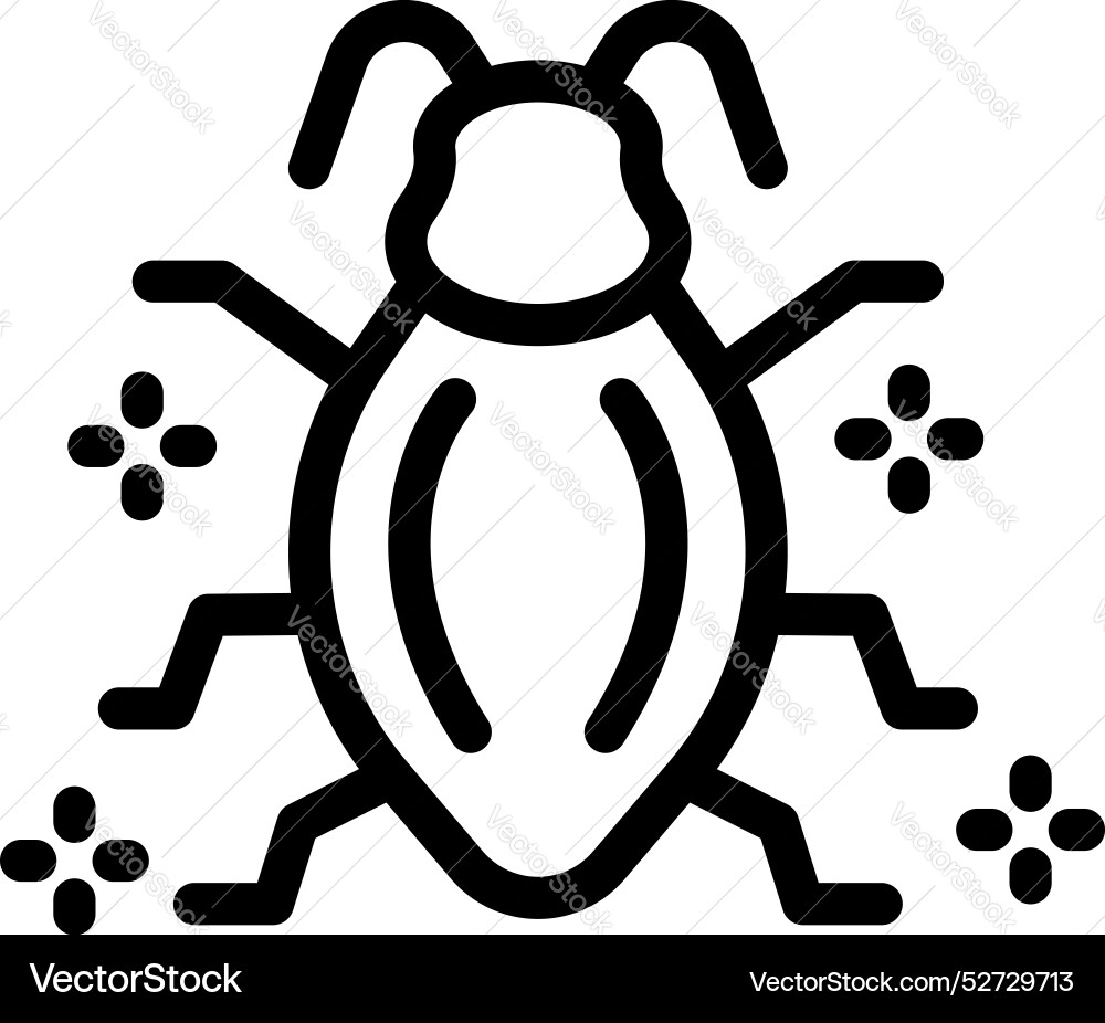 Electronic bug spreading with antennae moving Electronic bug spreading with antennae moving vector image