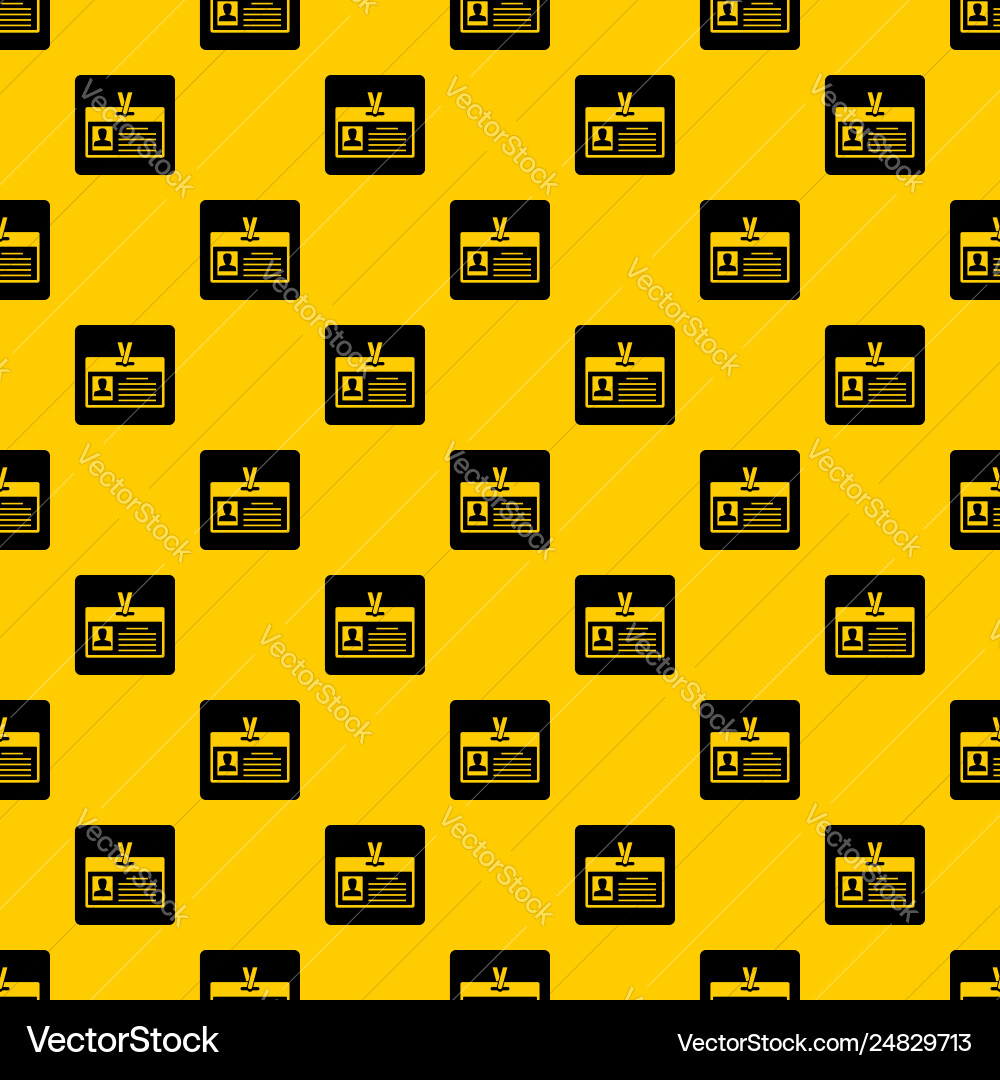 Identification card pattern Identification card pattern vector image