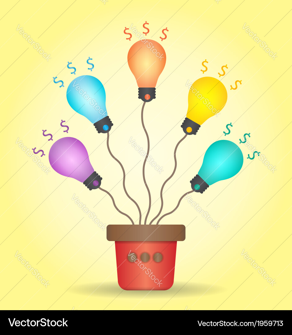 Light bulbs Royalty Free Vector Image - VectorStock