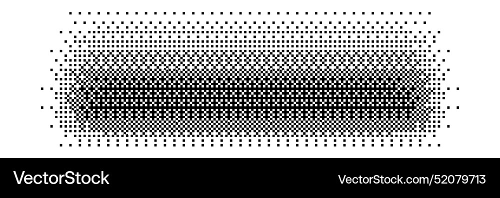Pixel abstract shape gradient art halftone style Vector Image