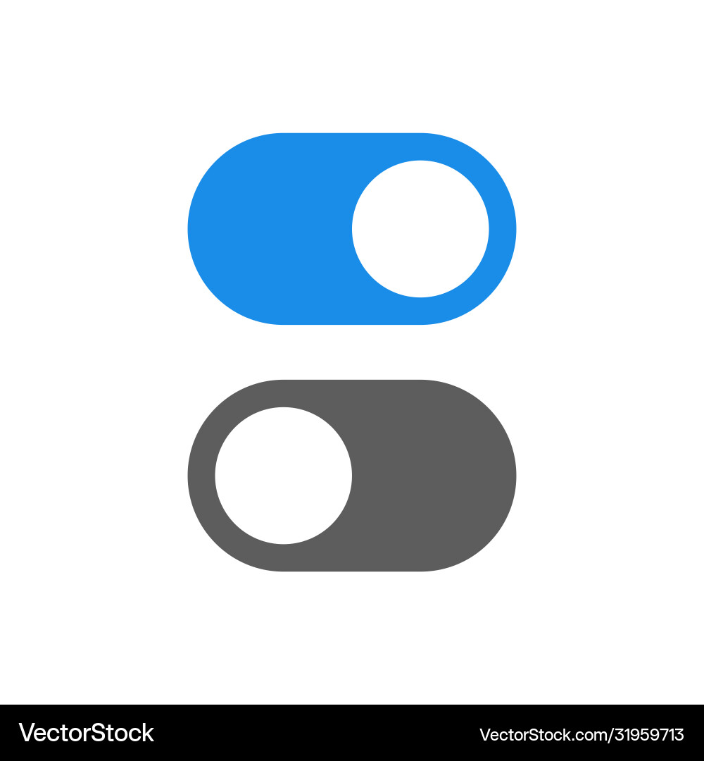 Toggle Switch Icon Vector Image