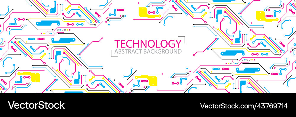 Abstract technological background with various Abstract technological background with various vector image