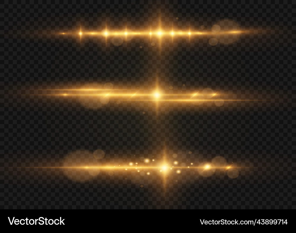 Effekt glare gelbe Linien Stern Licht bokeh Funken Effekt glare gelbe Linien Stern Licht bokeh Funken vektorbild