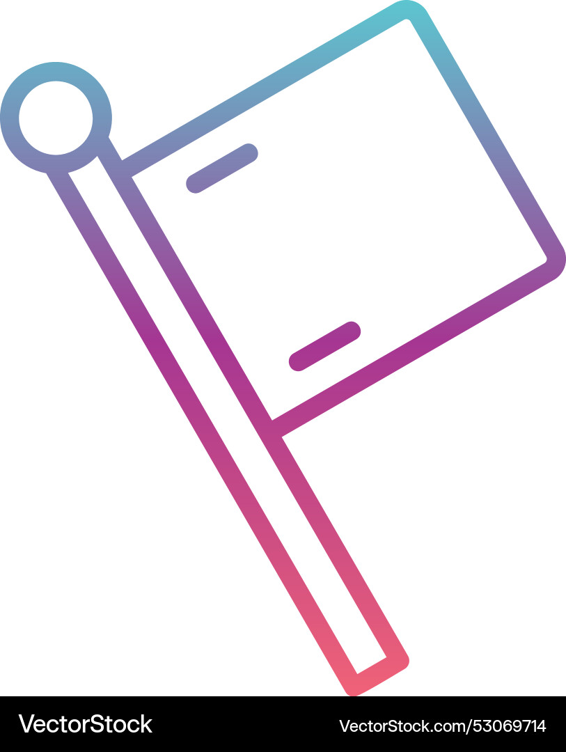 Flag line gradient design vector image