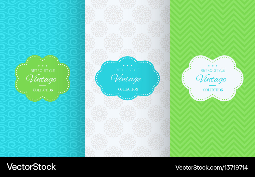 Spring Geometric Patterns vector image
