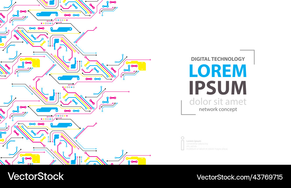 Abstract technological background with various Abstract technological background with various vector image
