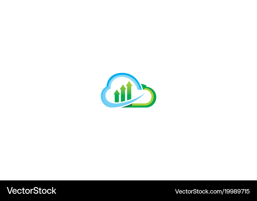 Cloud Data Upload Icon vector image