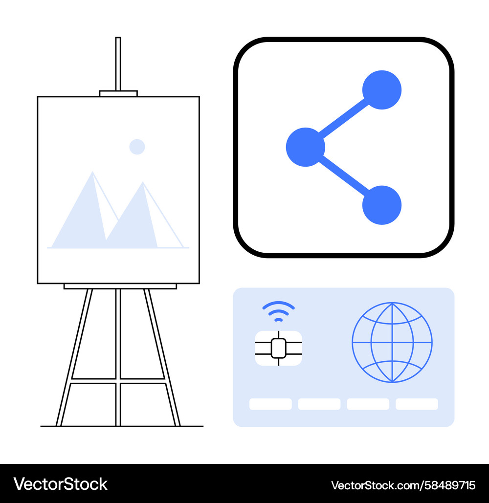 Creative Network & Data Concepts Vector Image