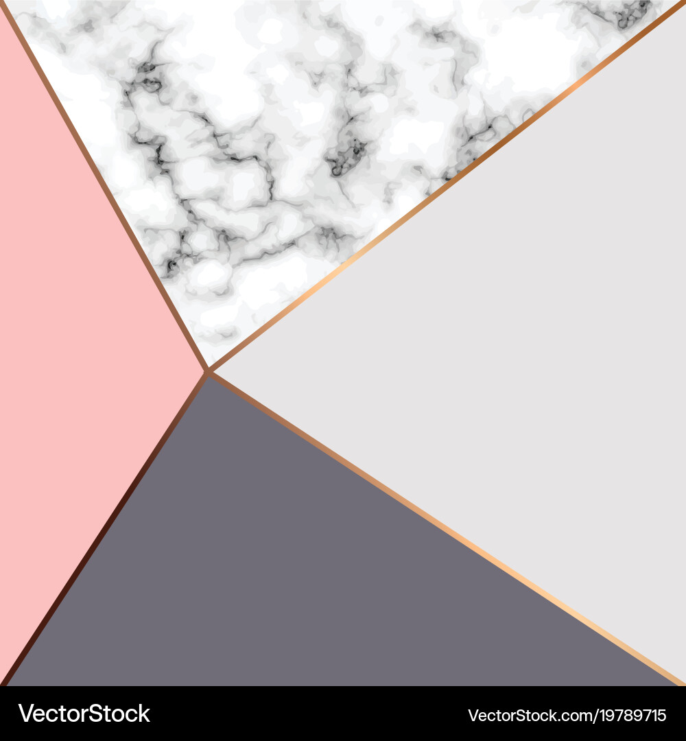Marble Texture with Golden Lines Vector Image