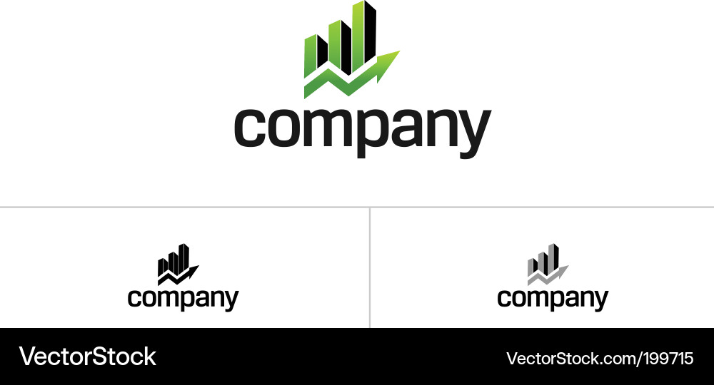 Modern Green Building Logo Vektorbild