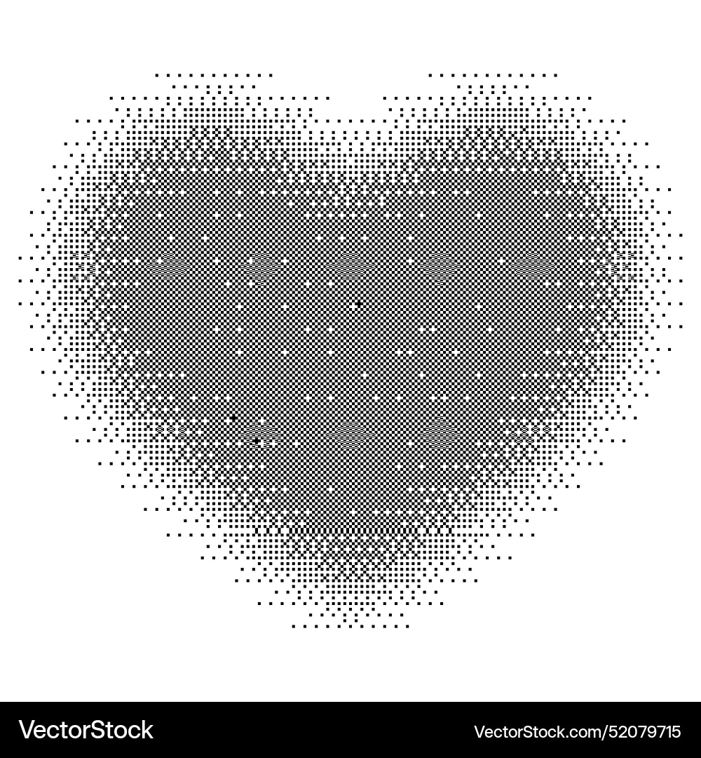 Pixel abstract shape gradient art halftone style Vector Image