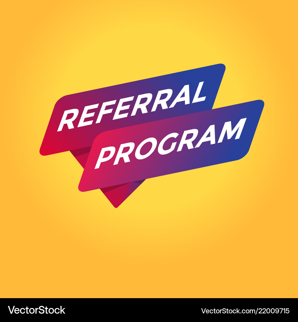Referral Program Tags vector image