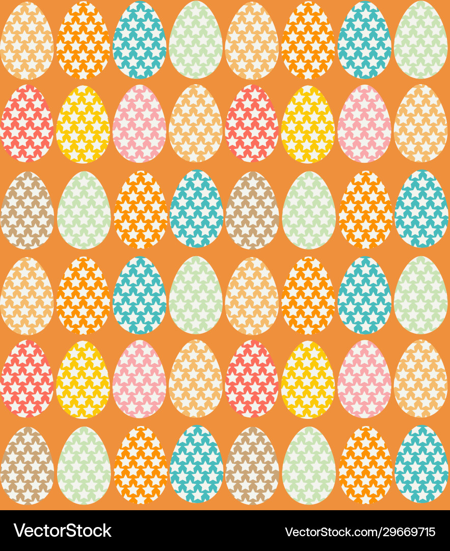 Seamless pattern with multi-colored easter eggs Seamless pattern with multi-colored easter eggs vector image