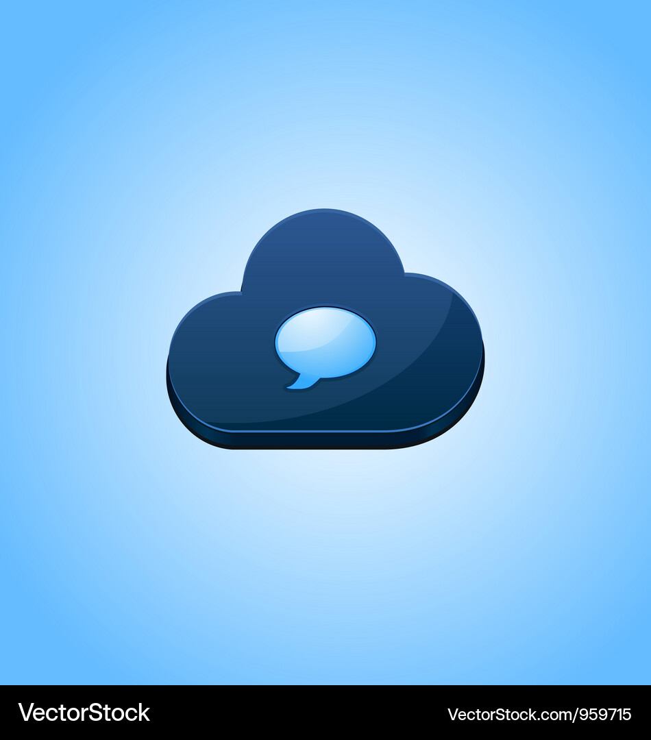 Speech cloud bubble concept design Vector Image