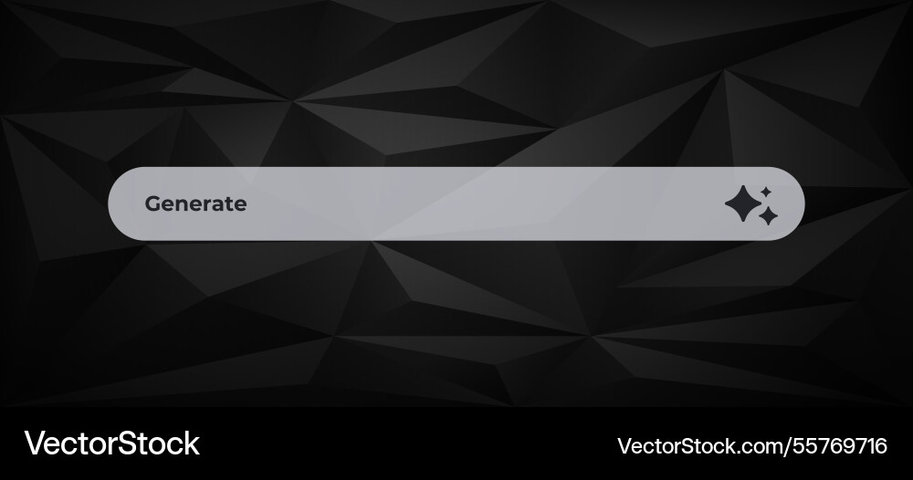 A white search bar with generate vector image