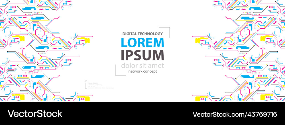 Abstract technological background with various Abstract technological background with various vector image