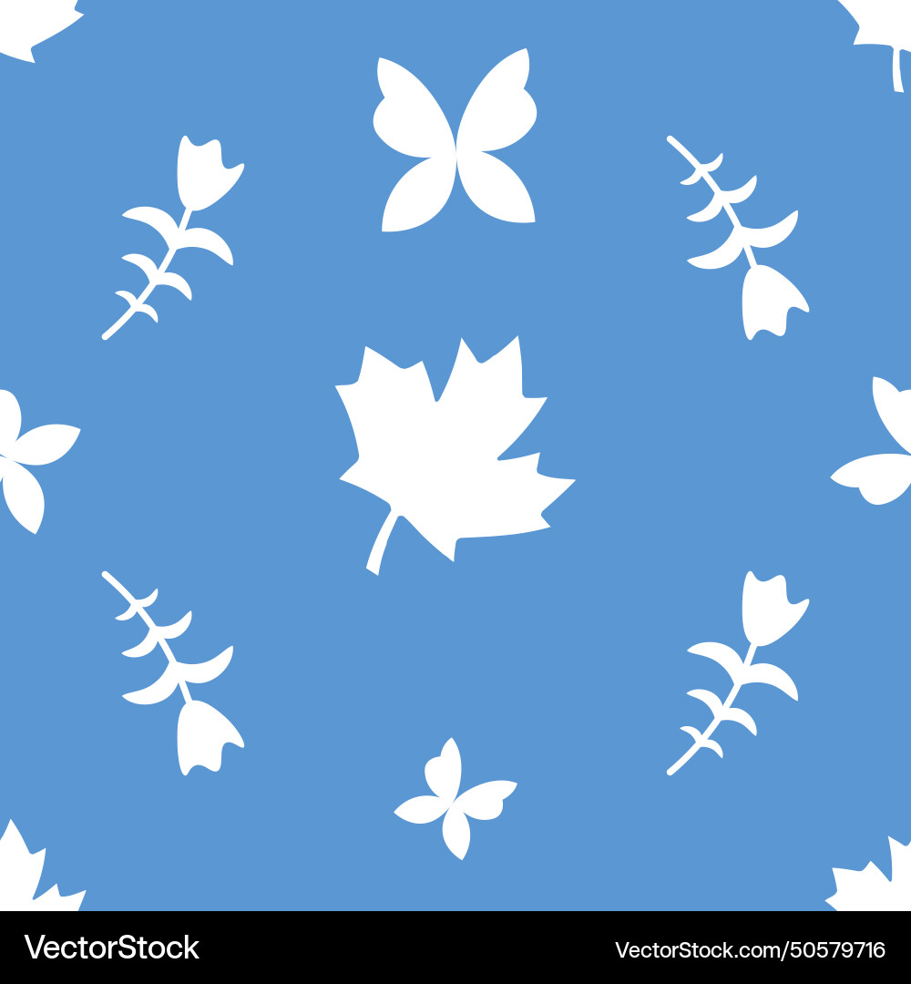 Butterfly pattern seamless Royalty Free Vector Image