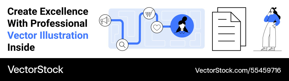 Modern workflow process with interactive design Modern workflow process with interactive design vector image