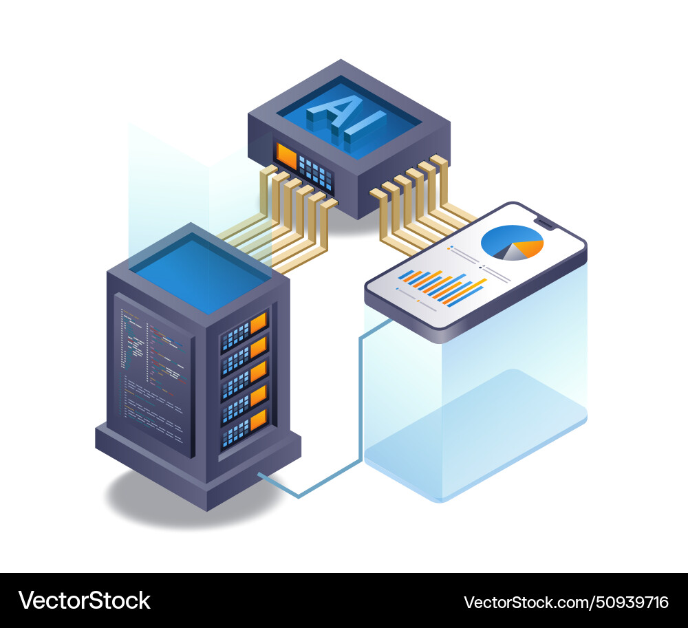 Smartphone analyst programmer artificial Smartphone analyst programmer artificial vector image