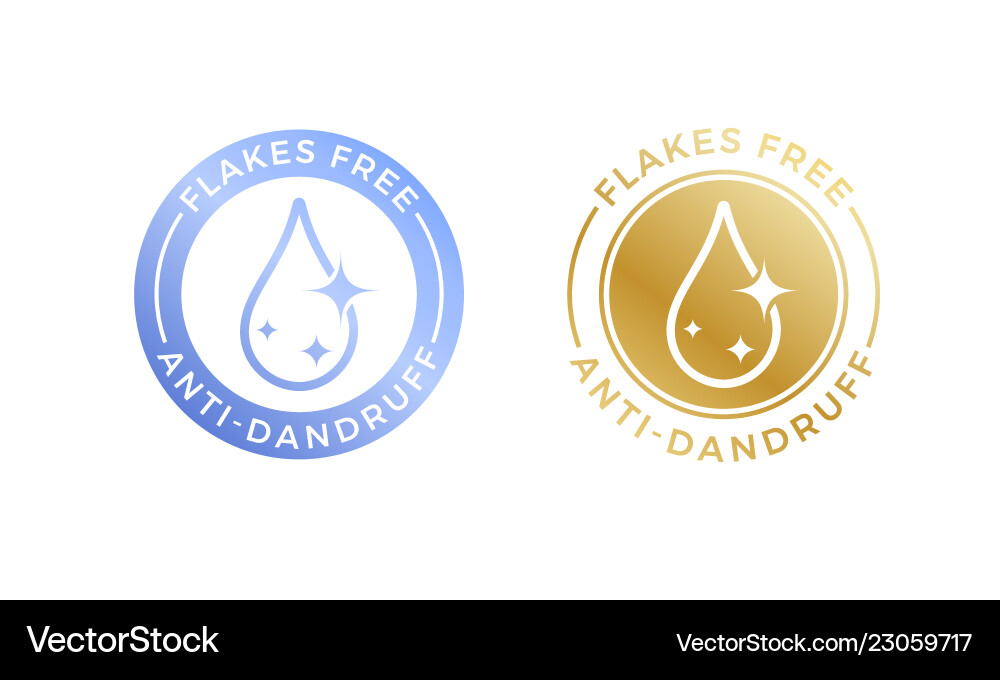 Anti-Dandruff Flakes kostenloses Logo-Symbol für Shampoo Anti-Dandruff Flakes kostenloses Logo-Symbol für Shampoo vektorbild