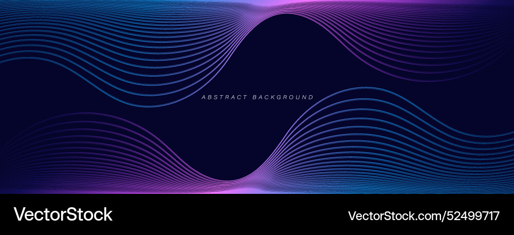 Dark abstract background with glowing wave shiny Dark abstract background with glowing wave shiny vector image