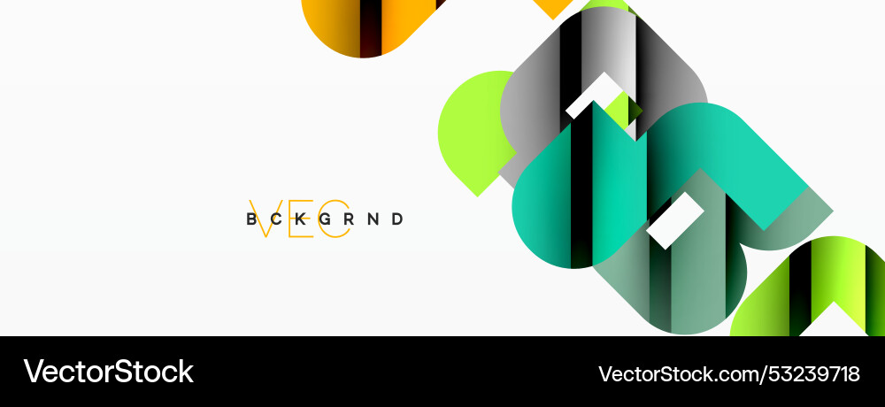 Abstract background colorful geometric curve Abstract background colorful geometric curve Vector Image
