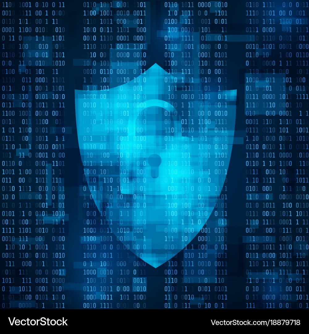 Data Security & Encryption Concepts vector image