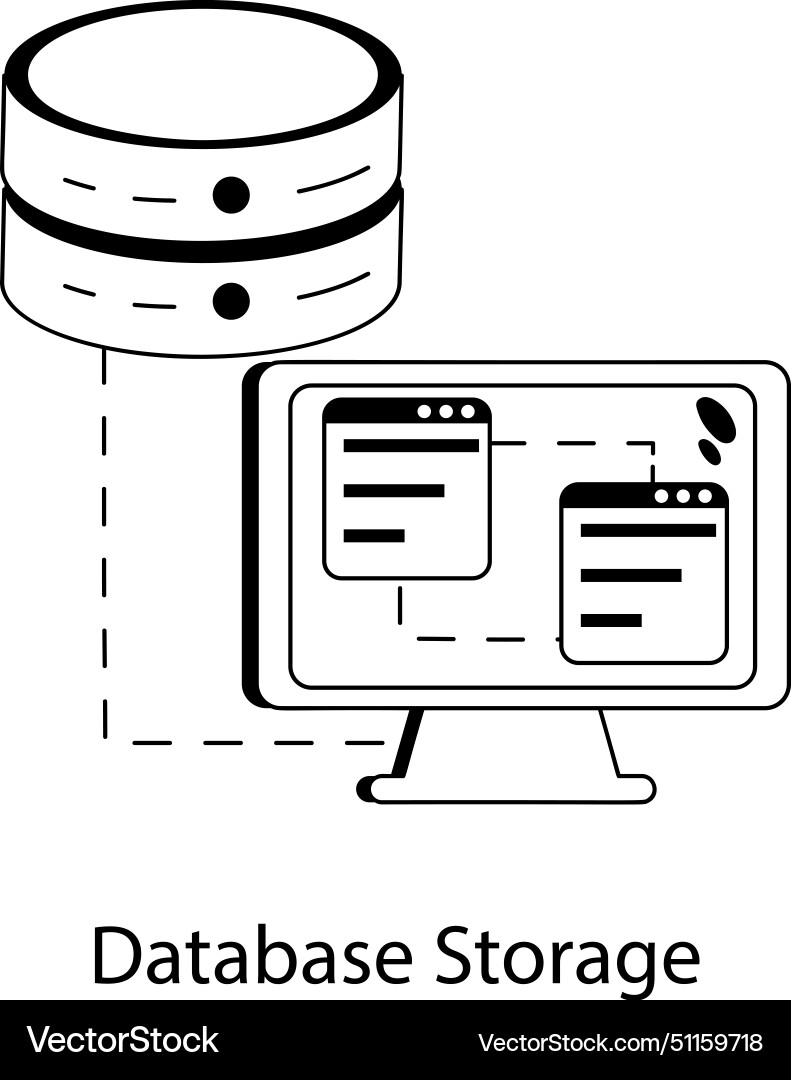Database storage vector image