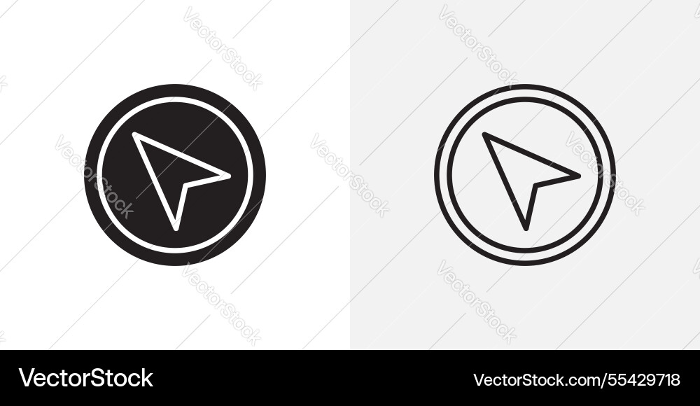 Navigation icons pack for apps and ui ux desigs Vector Image