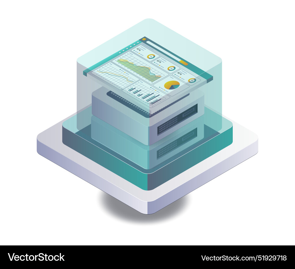 Server data management in blockchain technology Server data management in blockchain technology vector image