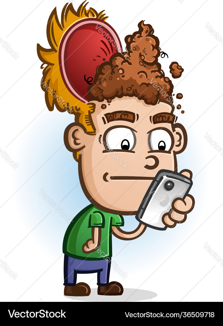 Idiot stupid cartoon Vector Images \u0026 Graphics for Commercial Use |  VectorStock, image size:740x1080