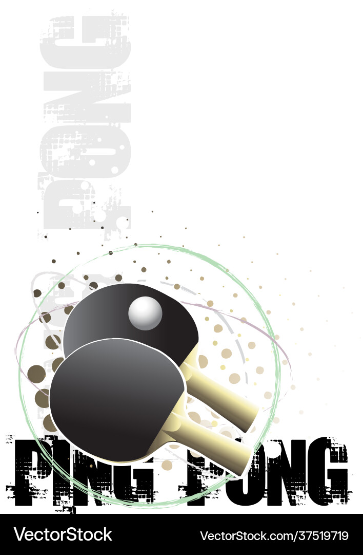 Dynamic Ping Pong Background Vector Image