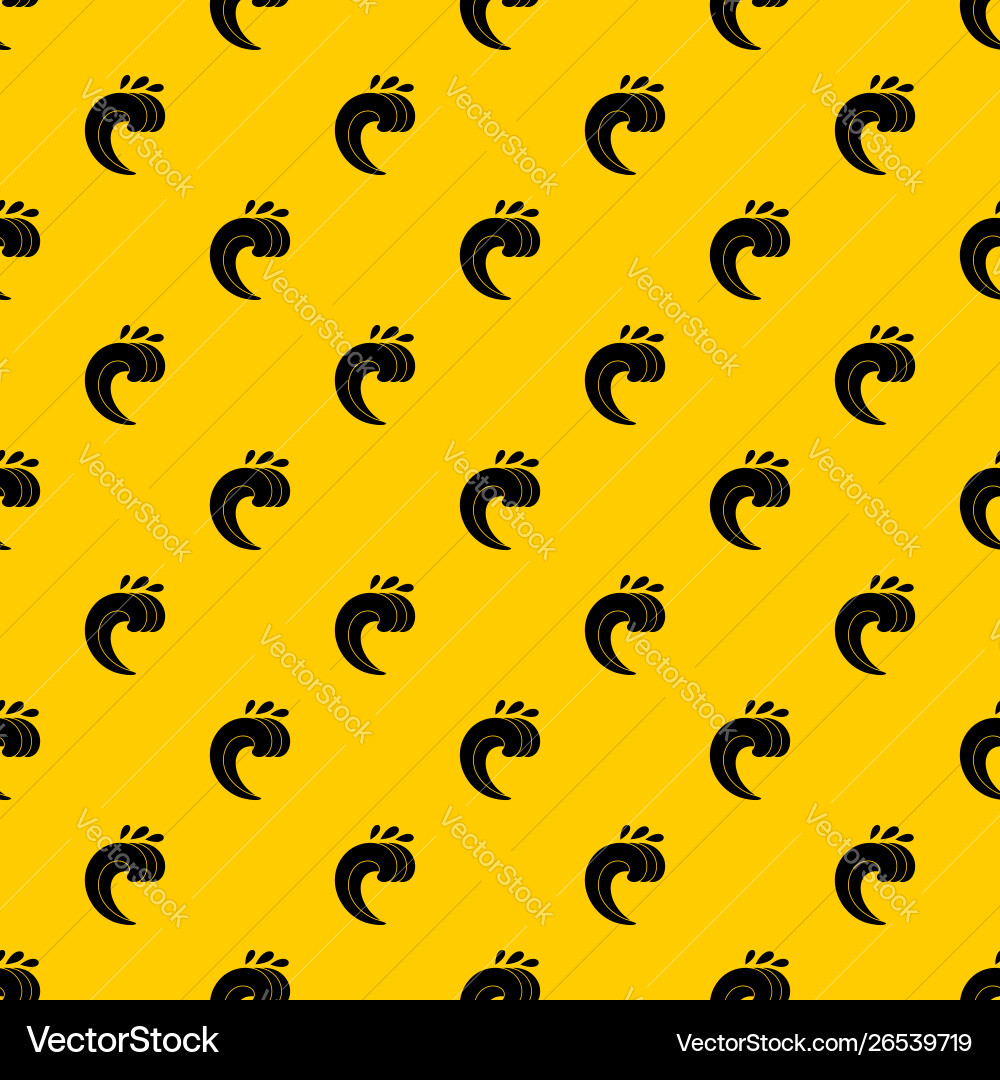 Large curling wave pattern Large curling wave pattern vector image