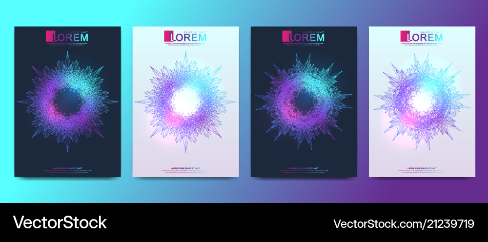 Modern template for brochure leaflet Vector Image