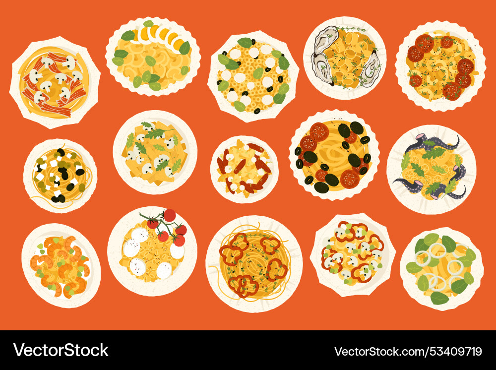 Pasta dish homemade spaghetti with tomato sauce Pasta dish homemade spaghetti with tomato sauce Vector Image