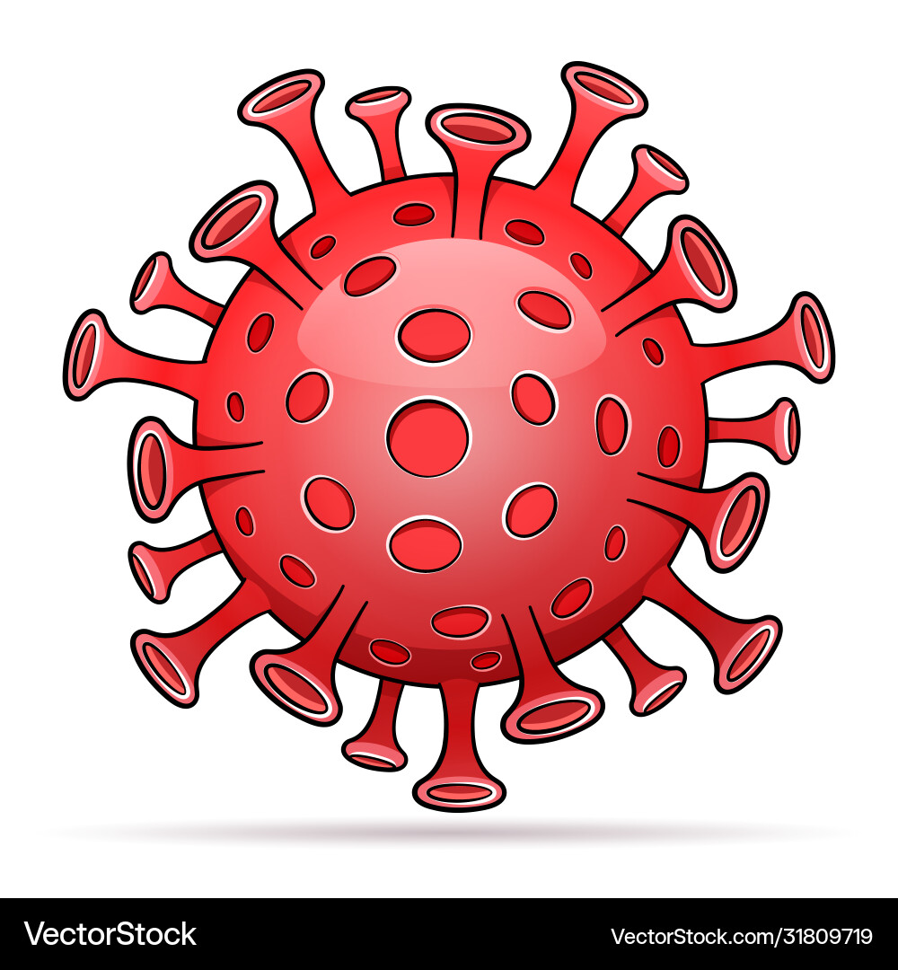 Virus drawing design isolated vector image