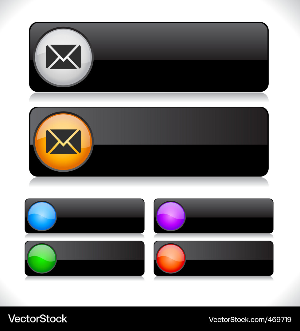 Website template buttons Vector Image