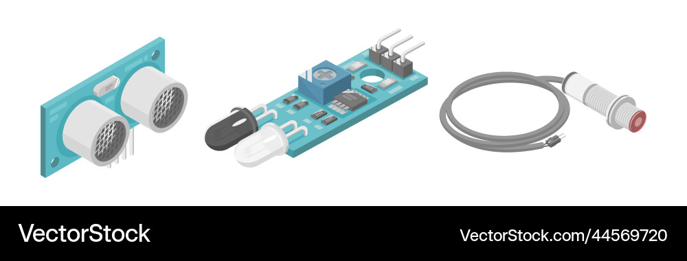 Arduino Ultraschallsensormodul Vektorbild